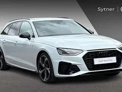 White Used 2024 Audi A4 Black Edition Estate | £33,250 (Expensive)