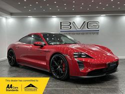 Red Used 2021 Porsche Taycan Performance Package Sedan | £48,994 (Fair price)