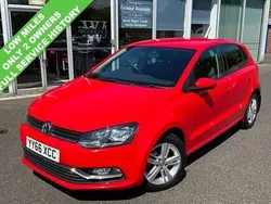 Red Used 2016 VW Polo Match Hatchback | £9,890 (Fair price)