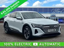White Used 2023 Audi Q8 e-tron Sport SUV | £34,495 (Good price)