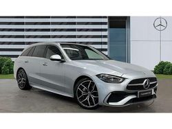 Silver Used 2024 Mercedes C300e AMG Line Premium Estate | £33,086 (Good price)