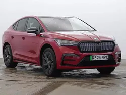 Velvet red metallic Used 2024 Skoda Enyaq iV vRS SUV | £32,795 (Super price)