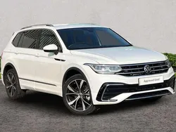 White Used 2025 VW Tiguan Allspace R-line SUV | £36,995 (Expensive)