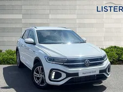 Pure white New 2025 VW T-Roc R-line SUV | £31,990 (Good price)