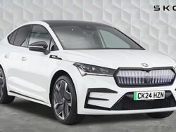 White Used 2024 Skoda Enyaq iV vRS SUV | £31,000 (Fair price)