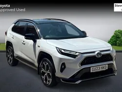 White/black Used 2023 Toyota RAV4 Hybrid SUV | £35,601 (Expensive)