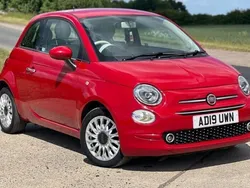 Red Used 2019 Fiat 500 Lounge Hatchback | £6,499 (Fair price)
