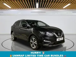 Black Used 2018 Nissan Qashqai N-Connecta SUV | £8,549 (Fair price)