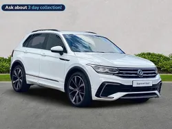 White Used 2021 VW Tiguan R-line SUV | £21,299 (Expensive)