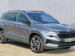 Graphite grey metallic Used 2025 Skoda Karoq SportLine SUV | £33,790 (Expensive)