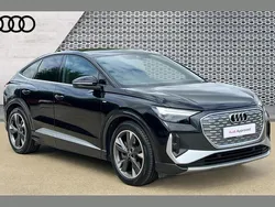 Black Used 2022 Audi Q4 Sportback e-tron S-Line SUV | £29,893