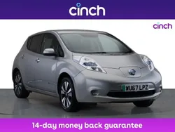 Silver Used 2017 Nissan Leaf Tekna Hatchback | £7,199 (Expensive)