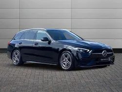 Black Used 2023 Mercedes C300e AMG line Estate | £32,490 (Fair price)