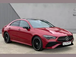 Red Used 2024 Mercedes CLA220 AMG Line Premium Plus Sedan | £30,178 (Good price)