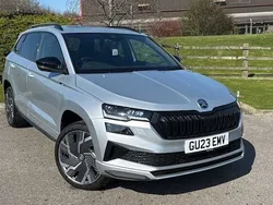 Brilliant silver metallic Used 2023 Skoda Karoq SportLine SUV | £29,995 (Expensive)