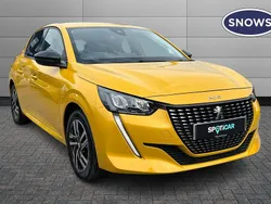 Yellow Used 2022 Peugeot 208 Allure Premium Hatchback | £13,650 (Fair price)