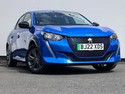 Blue Used 2022 Peugeot e-208 Allure Premium Hatchback | £11,595 (Super price)
