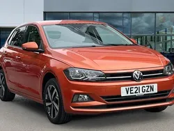 Energetic orange metallic Used 2021 VW Polo Match Hatchback | £13,117 (Fair price)