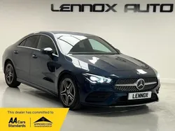 Blue Used 2022 Mercedes CLA200 AMG line Coupe | £20,990 (Good price)
