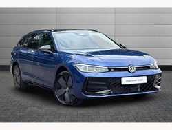 Reef blue with black roof Used 2025 VW Passat R-line Estate | £39,250
