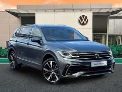 Platinum grey Used 2025 VW Tiguan Allspace R-line SUV | £34,691 (A bit pricey)