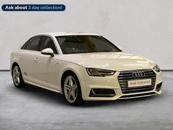 White Used 2018 Audi A4 S-Line Sedan | £12,522 (Fair price)