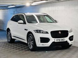 White Used 2018 Jaguar F-Pace R-Sport SUV | £8,989 (Fair price)