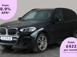 Black Used 2021 BMW X3 M Sport SUV | £28,013 (Good price)