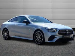 High tech silver Used 2022 Mercedes E300 AMG line Coupe | £30,790 (Expensive)
