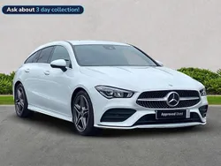 White Used 2021 Mercedes CLA200 AMG line Estate | £19,899 (Good price)