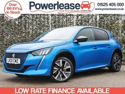 Blue Used 2021 Peugeot e-208 Premium Hatchback | £12,489 (Good price)