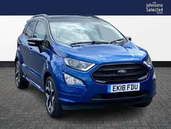 Blue Used 2018 Ford Ecosport ST-Line SUV | £9,499 (Fair price)