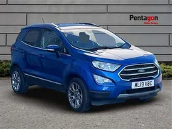 Lightning blue premium colour Used 2019 Ford Ecosport Titanium SUV | £9,995