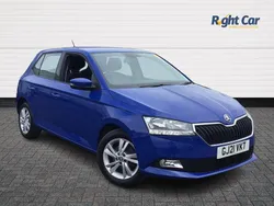 Blue Used 2021 Skoda Fabia SE Hatchback | £9,599 (Good price)