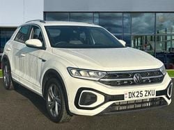Pure white Used 2025 VW T-Roc R-line SUV | £28,486 (A bit pricey)