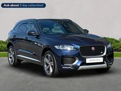 Blue Used 2017 Jaguar F-Pace S SUV | £18,279 (Fair price)