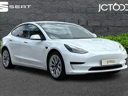 White Used 2021 Tesla Model 3 Standard Range Sedan | £16,852 (Fair price)