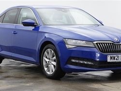 Energy blue Used 2021 Skoda Superb SE Technology Hatchback | £11,000 (Fair price)