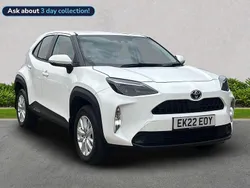 White Used 2022 Toyota Yaris Hybrid Hatchback | £17,699 (A bit pricey)