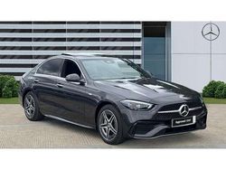 Grey Used 2025 Mercedes C300e AMG Line Premium Plus Sedan | £43,905 (Fair price)