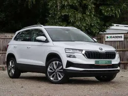 Moon white metallic Used 2024 Skoda Karoq SE L SUV | £24,295 (Good price)