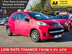 Red Used 2010 Peugeot 107 Hatchback | £2,495 (Fair price)