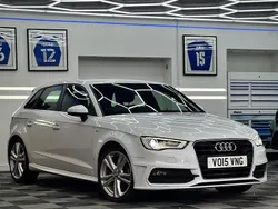 White Used 2015 Audi A3 Sportback S-Line Hatchback | £11,495 (Fair price)
