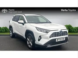 White Used 2020 Toyota RAV4 Hybrid Design SUV | £24,822 (Fair price)