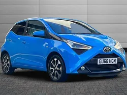 Cyan splash Used 2018 Toyota Aygo X-plore Hatchback | £7,195 (Fair price)