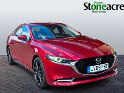 Red Used 2019 Mazda 3 Inclusive Sedan | £15,295 (Fair price)