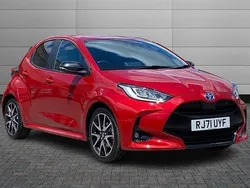 Red Used 2022 Toyota Yaris Hybrid Hatchback | £17,199 (Fair price)