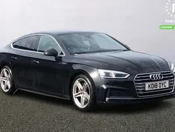 Black Used 2018 Audi A5 Sportback S-Line Hatchback | £17,299 (Good price)