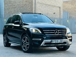 Black Used 2015 Mercedes ML250 AMG line SUV | £12,475 (Fair price)