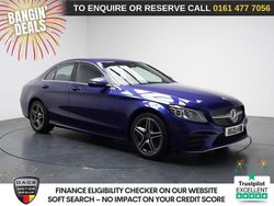 Blue Used 2019 Mercedes C300 AMG line Sedan | £17,890 (Good price)